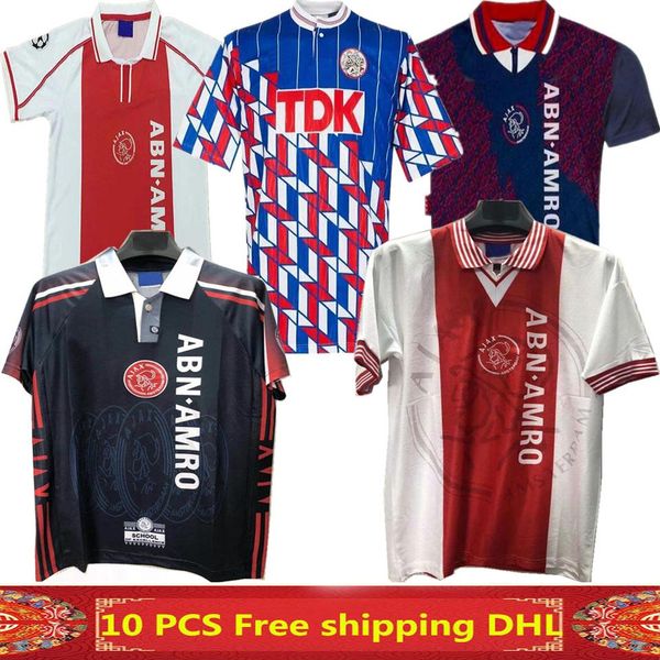 

1989 1990 ajax retro soccer jersey 1998 ajax soccer jersey 1994 1995 ajax retro soccer jersey, Black;yellow