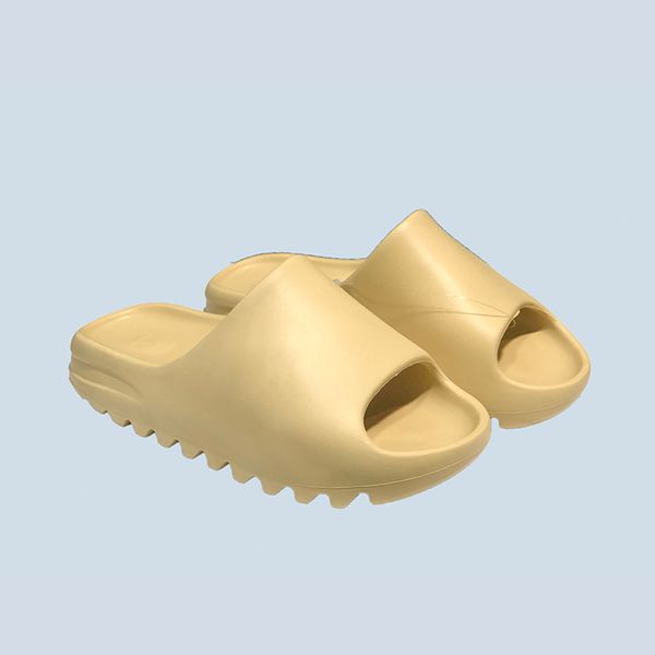 

оптовых моды кости женщины людей resin desert sand kanye west сандал слайды тапочки пена runner бич мужские женские сандалии тапочки, Black