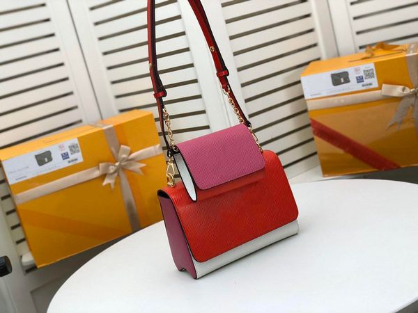 

sell twist womens genuine leather lock flap ipe handbag black pochette twist shoulder bag tote lady crossbody bag with box and dustbag