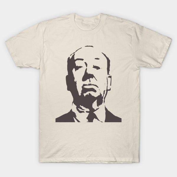 

men t-shirt alfred hitchcock master of suspense tshirt women t shirt, White;black