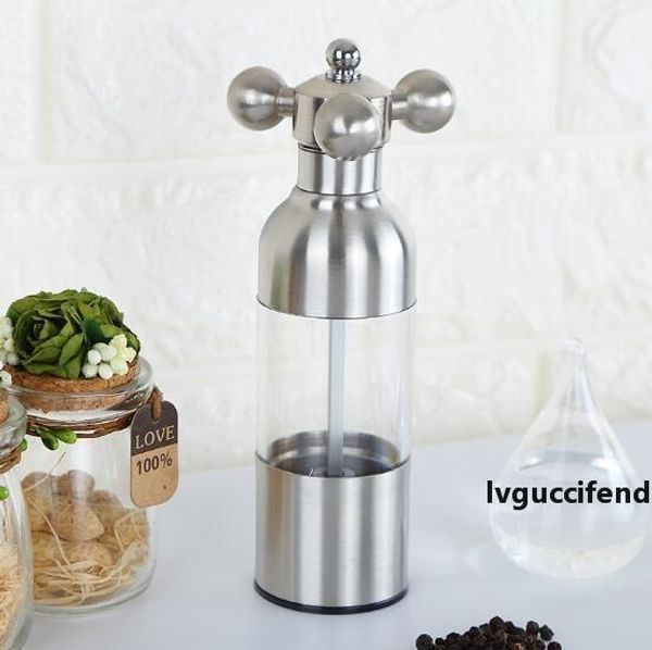 

faucet 304 stainless steel pepper grinder kitchen multi-function manual size number spice rotating bottle home