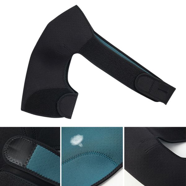 

elbow & knee pads selling adjustable shoulder support brace strap sport gym compression neoprene protector arm warmers, Black;gray