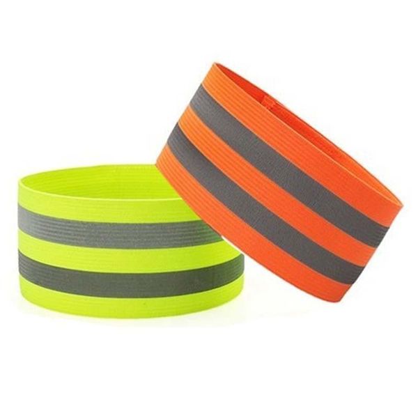 

1 piece elastic wristbands reflection band 5cm wide night running warning wrist ankle straps safety cycling reflective belt, Black
