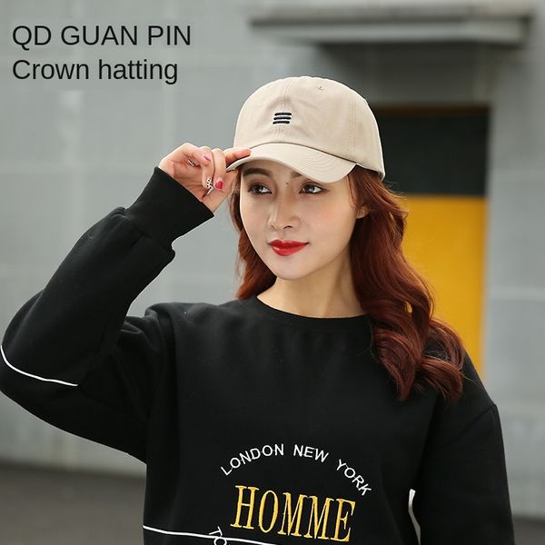 

new three bars soft casual street bend cap baseball cap eaves hip-hop street dance baseball hat men and women fashion, Blue;gray