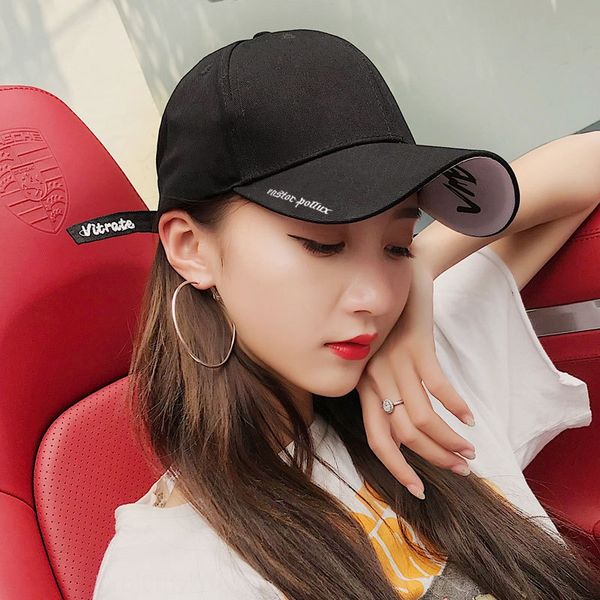 

hat baseball female korean fashion cap ins fashion casual baseball cap male sun hat, Blue;gray