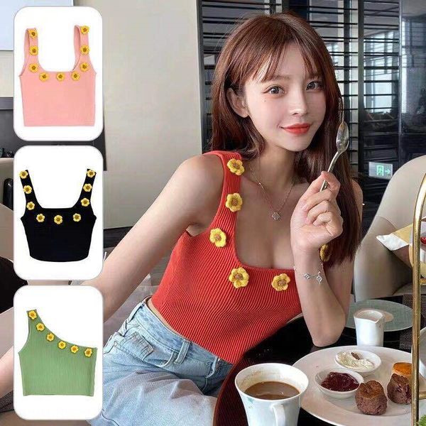 

straps women 2020 bra shoulder vest new korean style small vest plastering breast fx9205 net red knitted small straps, Camo