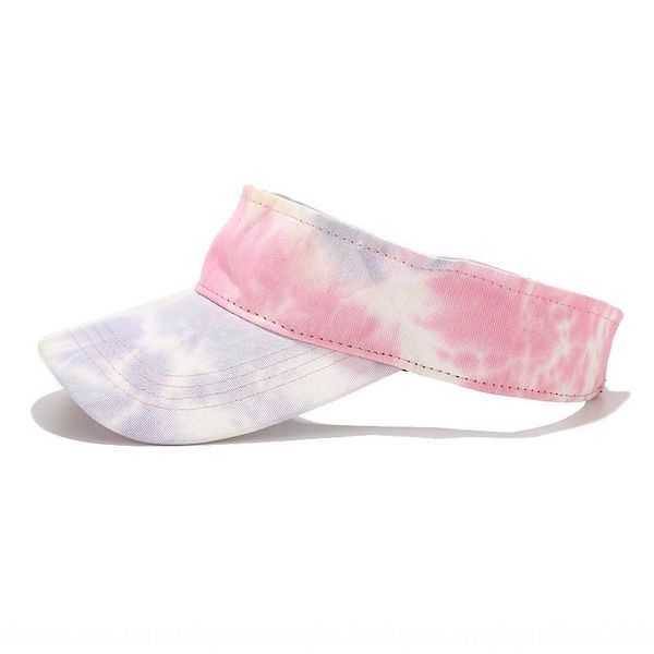 

creative ins new colorful sunscreen tie-dyed empty female summer travel sunscreen hat fashionable street couple hat, Blue;gray