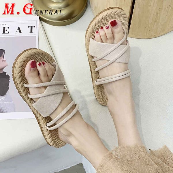 

summer sandals women 2020 open toe roman slipper female slip-on casual sandalia gladiator women shoes breathable flat sandal c39, Black