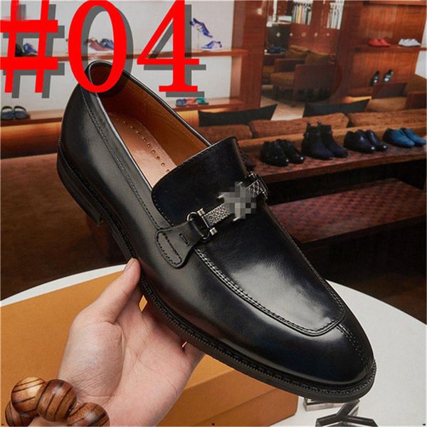 

2020 new men shoes dress shoes leather material mens designer for men with genuine leather fashion casual men luxury shoes, Black