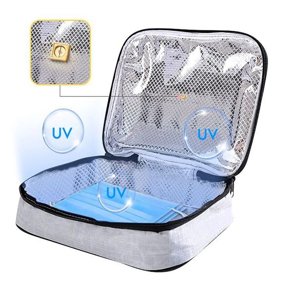 Portable UV Esterilizador Caixa UV Lâmpada Telefone Esterilizer Desinfecção Para Relógio de Telefone Inteligente Máscara de Roupa de Dentes