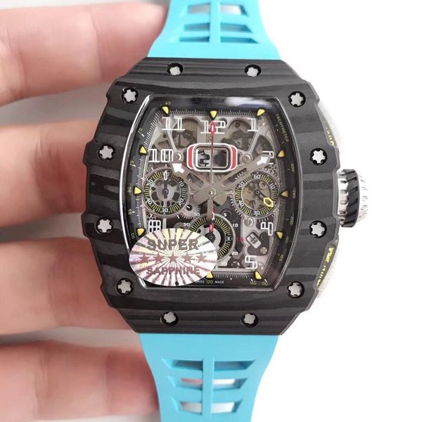 

kv production grade 5 titanium spline screw carbon fiber anti-glare sapphire crystal glass two nitril o-shaped seals and alcryn hollow out, Slivery;brown