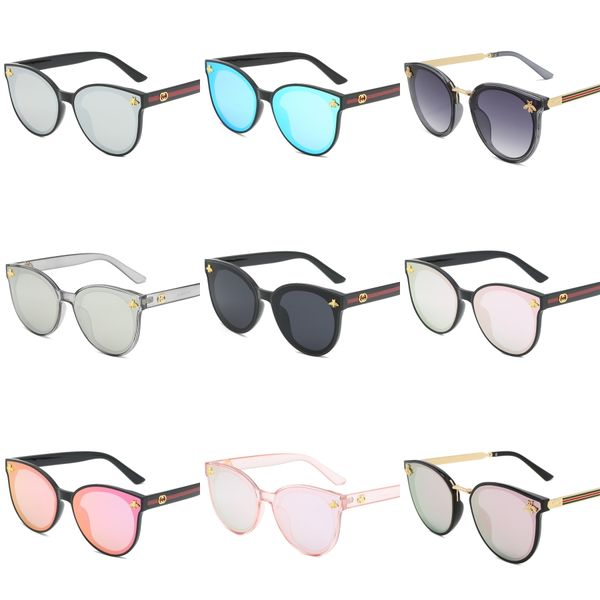 

2020 fashion eyewear classic style metal frame colored mirror sun sunglasses accessories glasses dazzle glasses pilot sunglasses#942, White;black