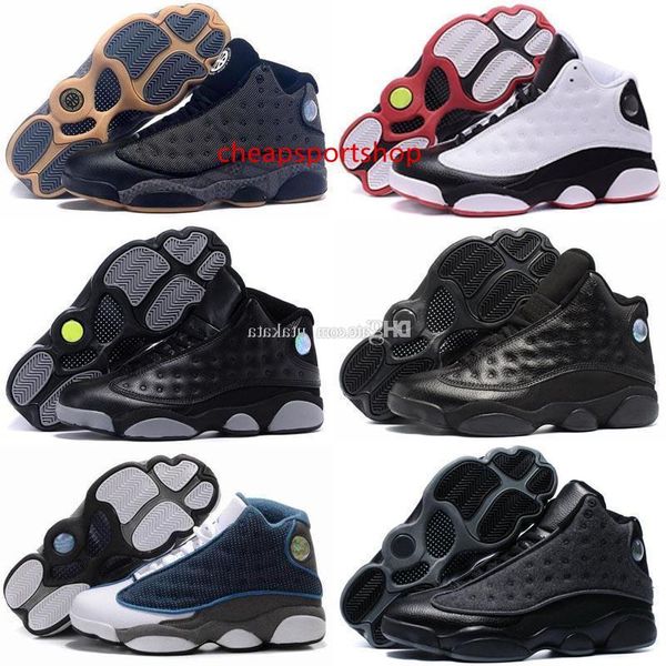 

box with mens basketball shoes 13 bred black true red history of flight dmp discount sports shoe women sneakers 13s black cat