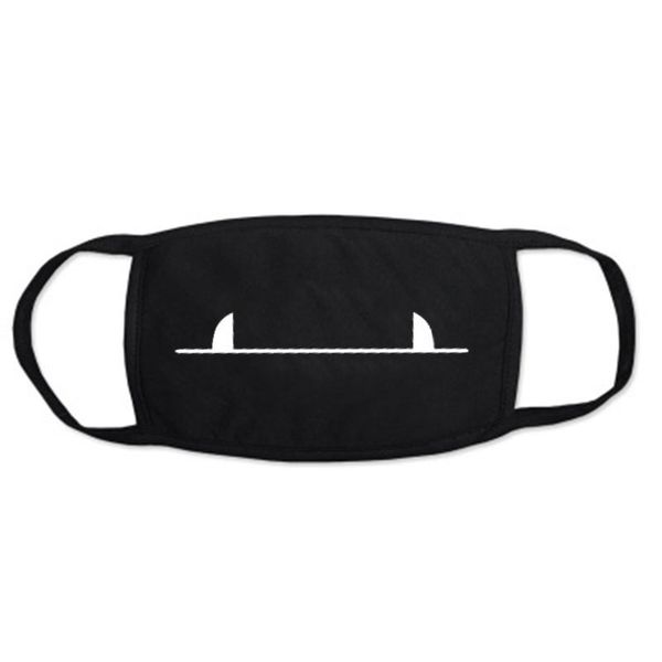 

black sair pollution home cartoon lovely cotton masks keep warm women camouflage mouth muffle respirator
