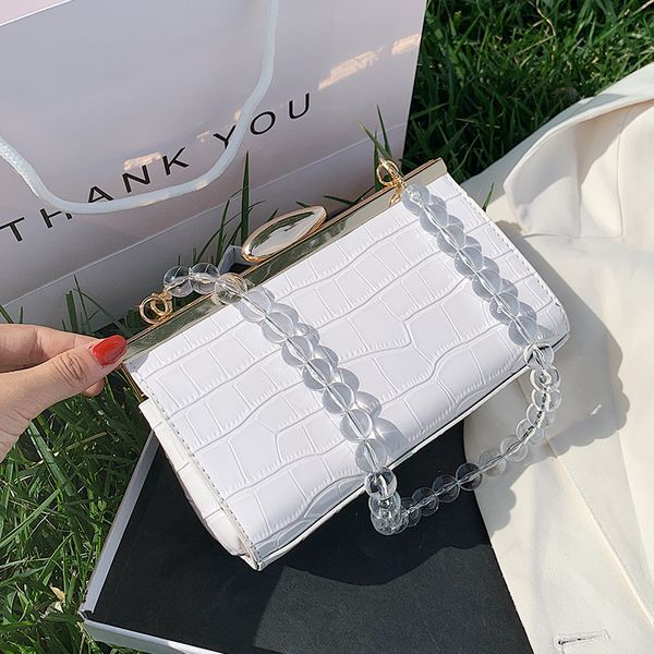 

clip switch bag stone pattern pu leather crossbody bags for women 2020 summer new small solid color shoulder handbags