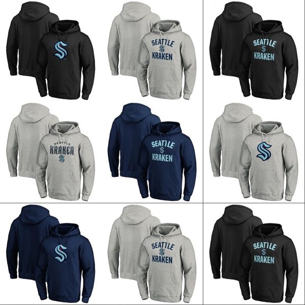 

mens 2021 seattle kraken ice hockey hoodie 32th new team custom any nunber any name all stitched hockey jerseys sweatshirts, Black;red