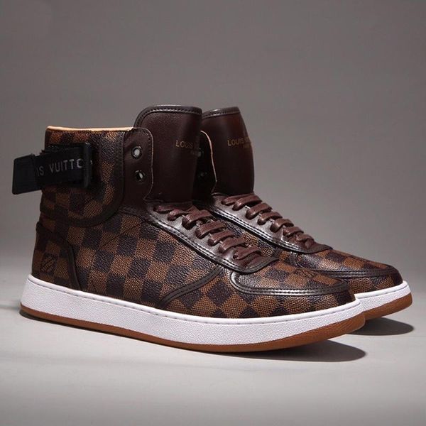 

rivoli sneaker boots mens shoes fashion classic skateboarding casual shoes outdoor walking sneakers lace -up luxury men boots, Black