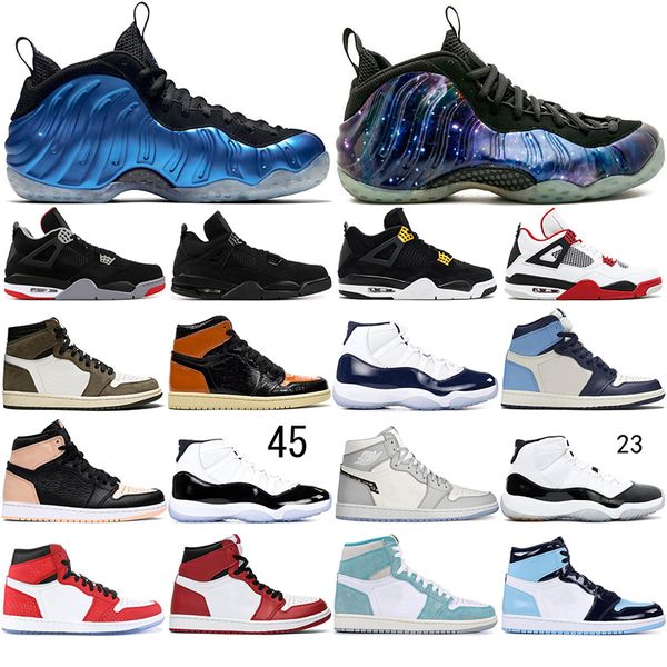 

4s sail jumpman 1s 11s light smoke hardaway basketball shoes 4 metallic purple green black cat mid chicago royal toe sport sneakers, White;red