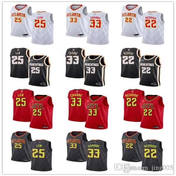 

mensÂ womensÂ youth atlanta hawks 25 alex len 33 allen crabbe 22 cam reddish red black white custom basketballÂ jerseys, Black;red
