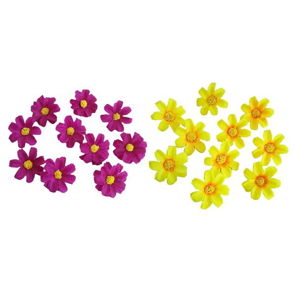 

20x artificial daisy flowers fake flower diy corsage craft floral ornaments