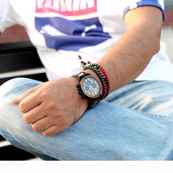 

relogio бобо bird мужчина для древесины персонализированные часы мужские часы хронограф заказ подарков для него dropshipping, Slivery;brown