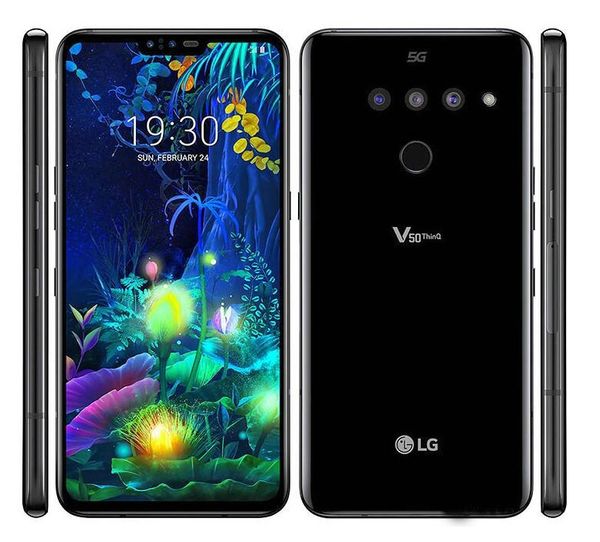 

refurbished original lg v50 thinq v500n unlocked phones octa core 6gb/128gb 6.4" triple cameras 16mp 5g