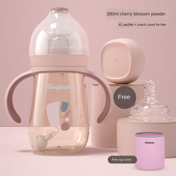 

vn3fg naughty feeding milk straw bottle ppsu wide caliber newborn baby feeding bottle with straw baby imitation breast milk anti-flatulence