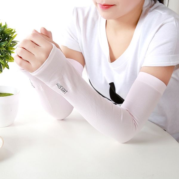 

горячие продажи корейского стиля летом солнцезащитный крем работает верхом перчатки вождения шелковый мужской и женской рукав льда sleeveglo, Black