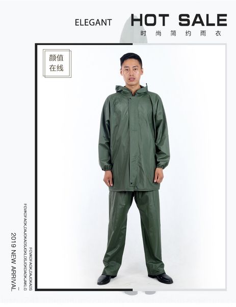 

reflective raincoat poncho high elasticity reflective split poncho split suit cloak protective cloak site labor protection, Black