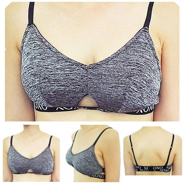 

women quick drying cotton comfortable bra vest underwear fitness exercise padded bra tank h231, Black;white