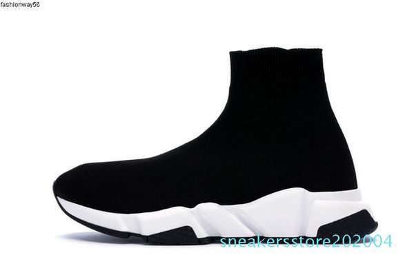 

black 2019 designer sneakers runner speed trainer red triple black fashion flat socks boots casual shoes size 36-48 l29 s04