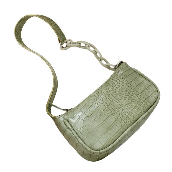 

pu leather chain portable crocodile pattern crossbody handbag ladies shoulder bag