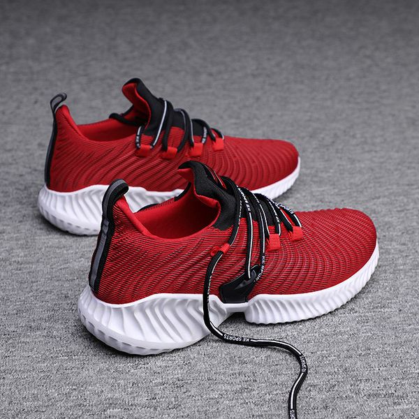 

season 2020 men's mesh flying woven breathable sneakers casual jogging shoes