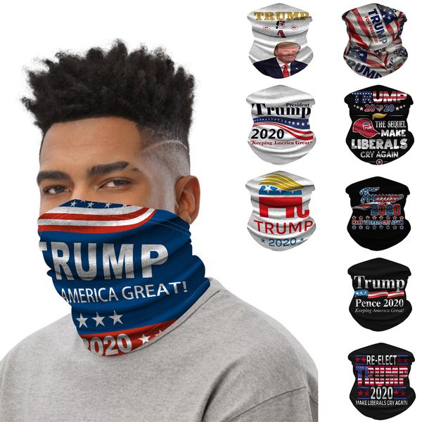 

trump face mask washable american election printing dustproof masks outdoor cycling neck magic cycling scarf bandana mask