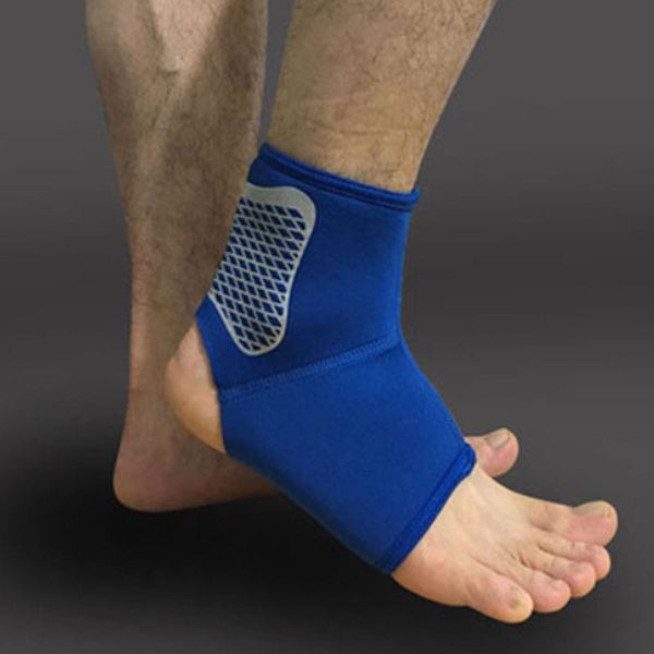

polyester fiber ankle support ankle guard protector brace running women elastic breathable men professional, Blue;black