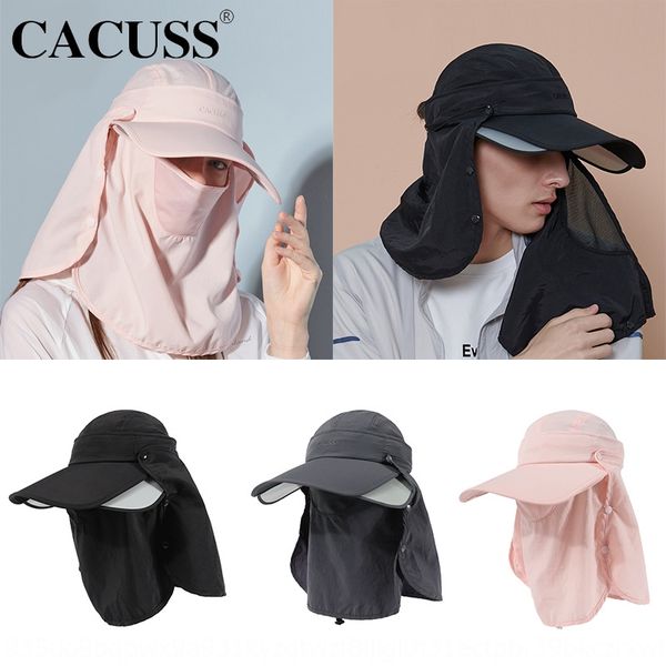 

outdoor outdoor cap sun men's and women's summer sun hat uv-proof fishing travel riding korean style couple hat, Blue;gray