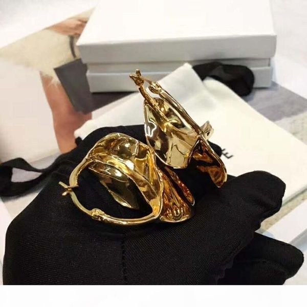 

trendy women jewelry for women yellow gold plated earrings for girls women for party wedding nice gift, Golden;silver