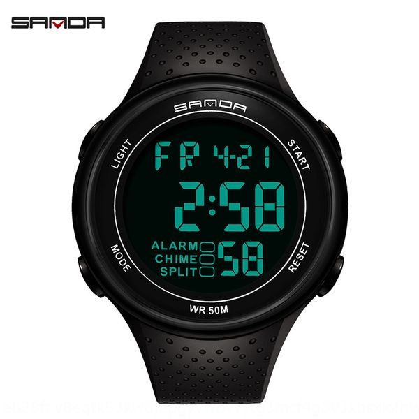 

jvcqp sunda new fashion sports multifunctional electronic watch lovers meter electronic luminous meter fashion men's waterproof luminou, Blue