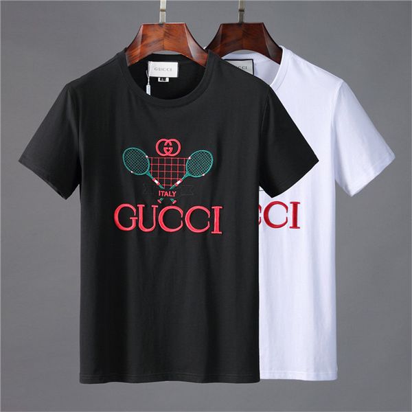 

mens women t shirt new fashion tshirts with letters breathable short sleeve mens with flowers tee shirts wholesale, White;black