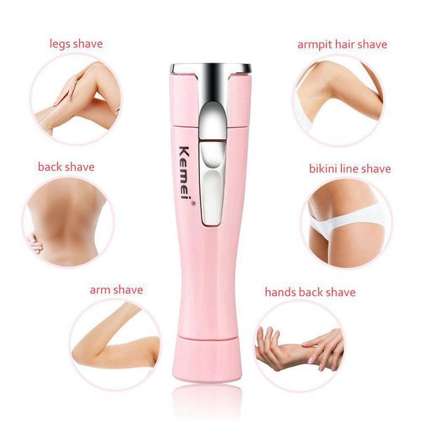 

kemei 1012 electric lady women shaver hair removal razor body bikini underarm trimmer wet and dry use shaving all body area female potel