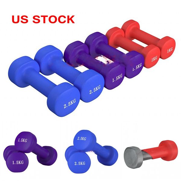 

US STOCk 1kg 1.5kg 2.5kg, Gym Dumbbell Sets Rack Stands Weightlifting Holder Dumbbell Weight Lifting Floor Bracket Home Exercise Accessories