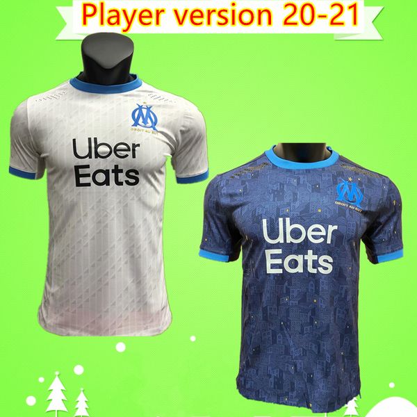 

player version olympique de marseille soccer jersey 20 21 om 2020 2021 maillot foot payet thauvin benedetto maillots football shirt men kit, Black;yellow