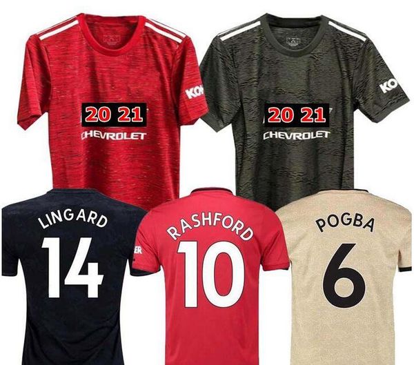

19 20 21 men and kids kit manchester lukaku soccer jersey home 2019 2020 2021 man pogba alexi rashford lingard maguire united football shirt, Black;yellow