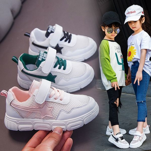 

d4qan boys and girls board 2020 spring and summer xie tong ban xiechildren's shoes tong ban xienew children's sports shoes through, Black