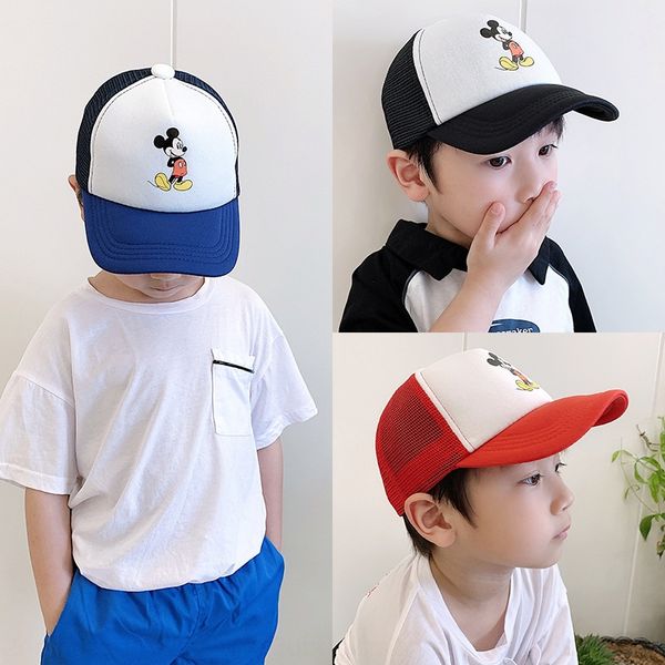 

uuxv2 korean sunscreen cap baseball cap children's clothing children's baby sunscreen hat boys and girls breathable casual basebal, Blue;gray