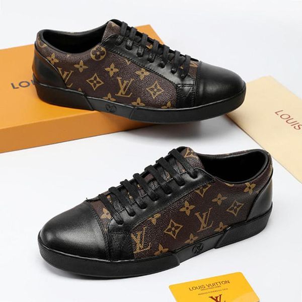 

leather men shoes 2020 winter footwears with box casual shoes for men scarpe da uomo luxury match -up sneaker fashion type mens drop ship