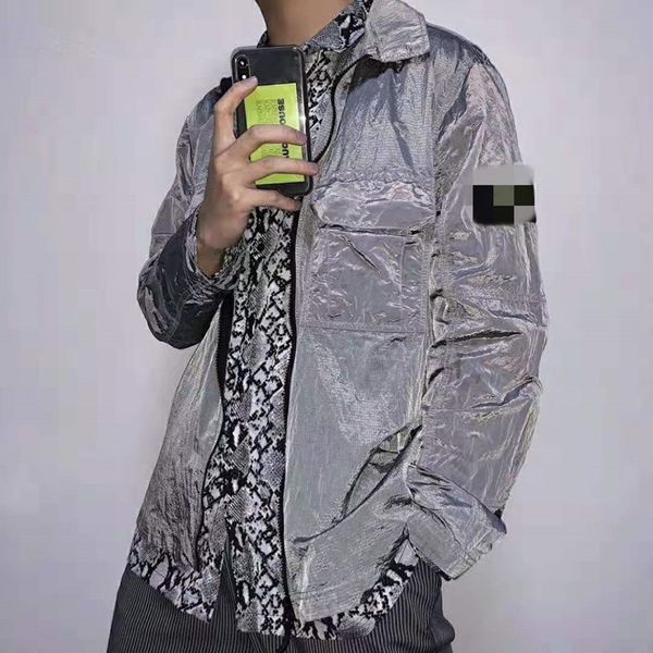

stone brand island jackets men women style jacket couple wear personalized coat metal nylon shirt jacket sun protection clothing selling, Black;brown