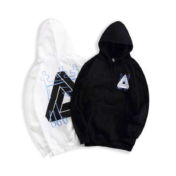

sell hoodie men designer sweatshirt for palaces letter embroidery pullover mens clothing brand triangle sweatshirt women, Black