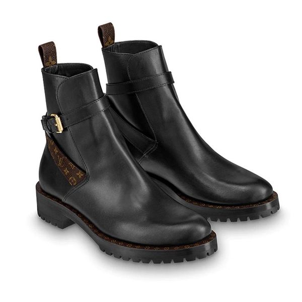 

winter womens ladies shoes boots fashion leather winter ankle fashion boots chaussures de femme sale womens shoes luxury bottes femmes sale, Black