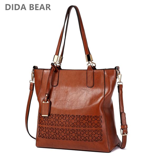 

dida bear роскошные сумки женские сумки дизайнерские новая мода кожаные сумки повседневная сумка большой выдалбливают сумки на ремне